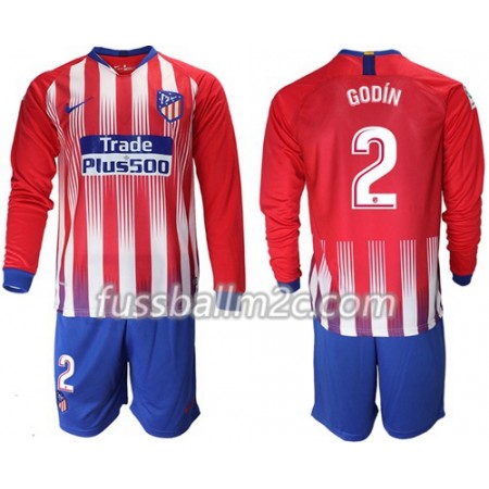 Fußballtrikots Atlético Madrid Godin 2 Kinder Heim Trikotsatz 2018-2019 Langarm Fußballtrikots Atlético Madrid Godin 2 Kinder Heim Trikotsatz 2018-2019 Langarm